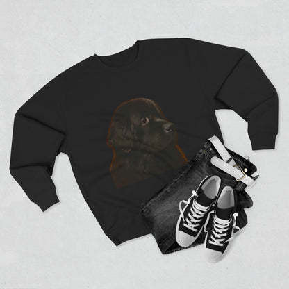 Newfie Head Unisex Crewneck Sweatshirt