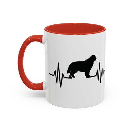 My Heart Beats For Newfies 2-Tone Coffee Mug