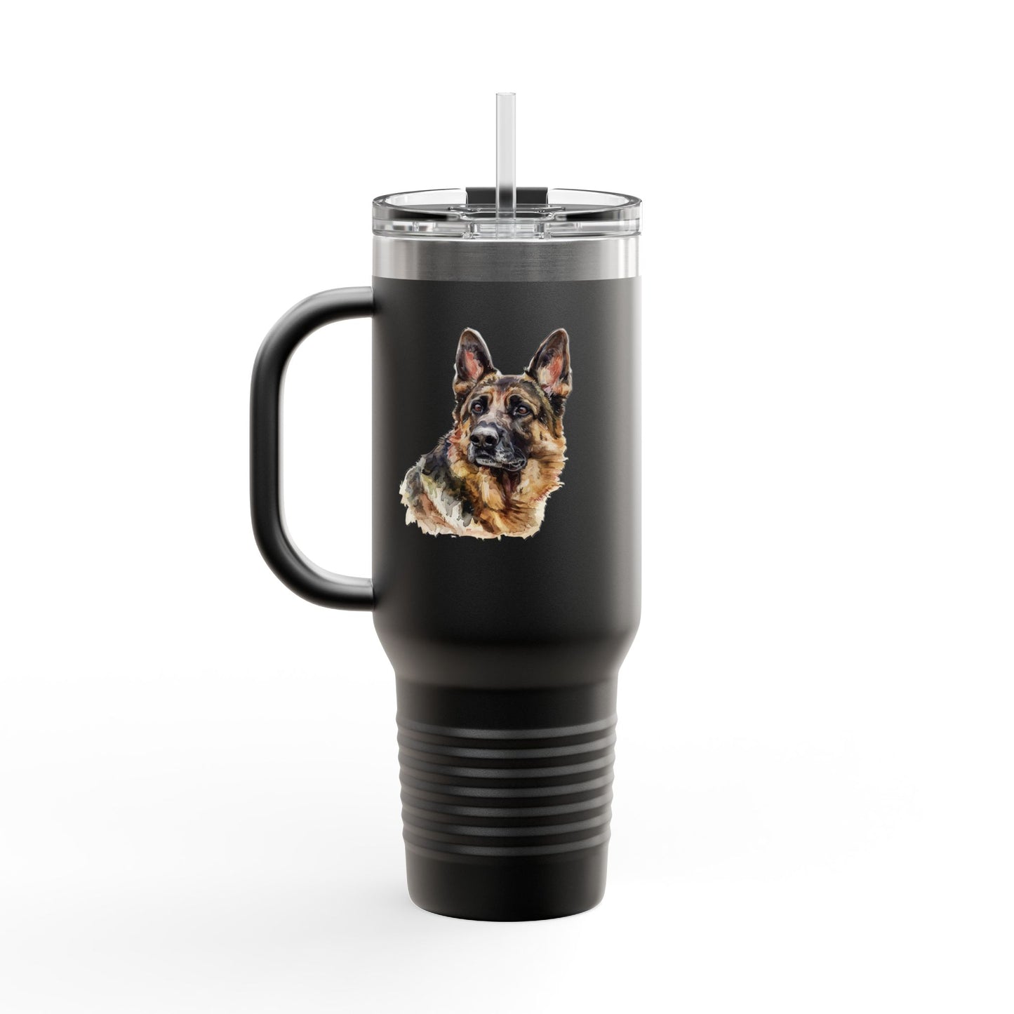 German Shepherd Head Insulated Travel Mug