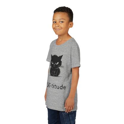 CAT-titude Youth Unisex Short Sleeve Crewneck Tee