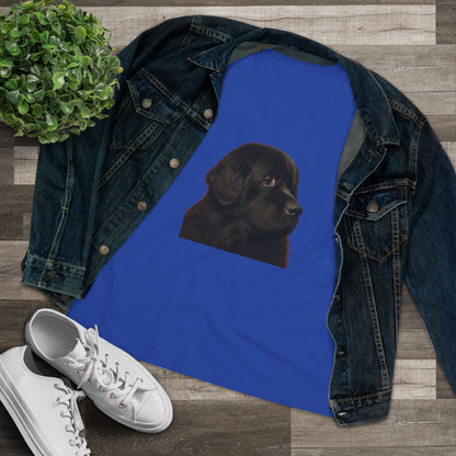 Newfie Head Women's Short Sleeve Crewneck Tee