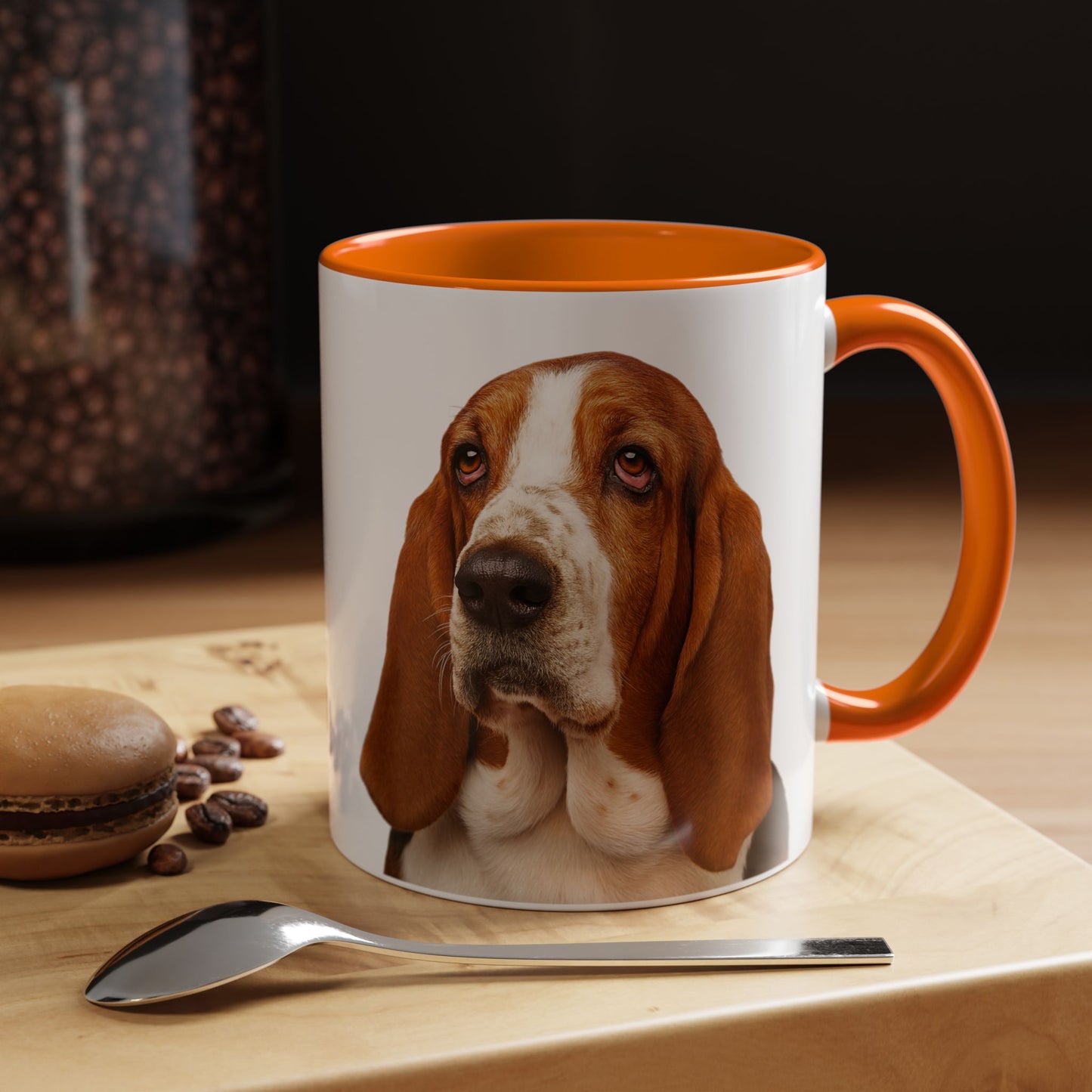 Basset Head 2-Tone Coffee Mug