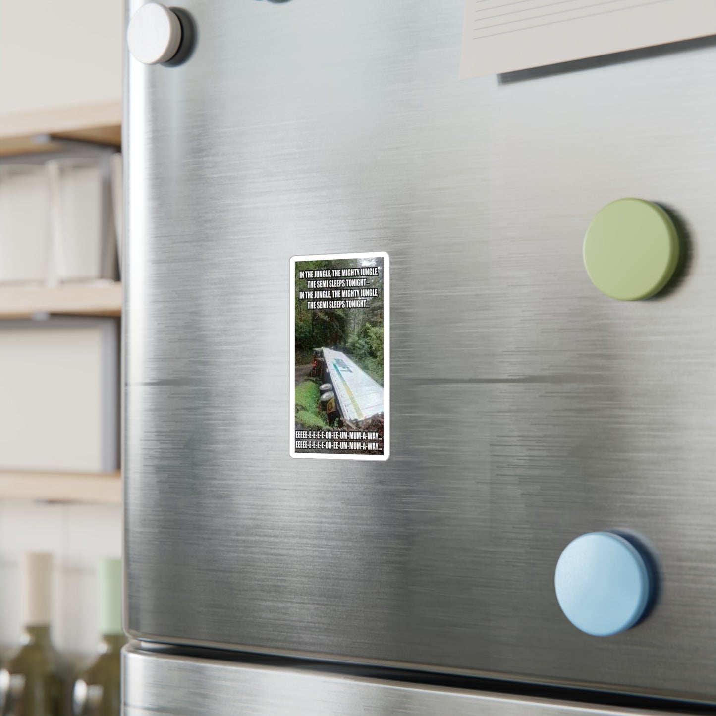 Semi Sleeps Vinyl Decal