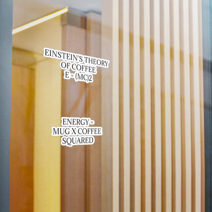 Einstein's Theory Of Coffee Vinyl Decal