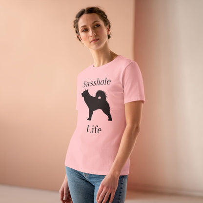 Sasshole Life Women's Short Sleeve Crewneck Tee