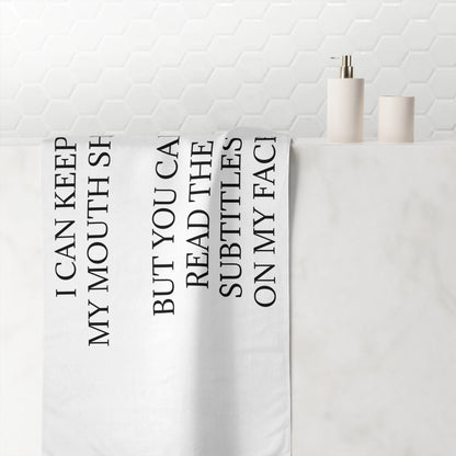 Subtitles Mink-Cotton  Beach Towel
