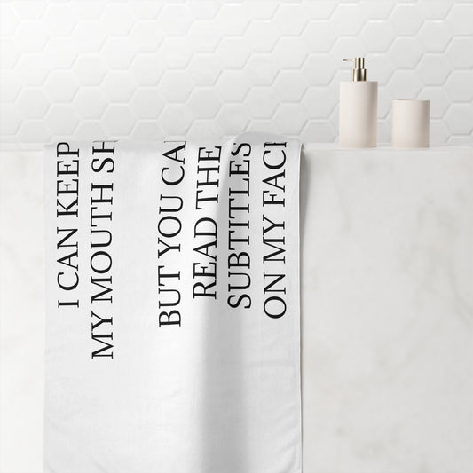 Subtitles Mink-Cotton  Beach Towel