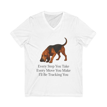 Tracking You Unisex Short Sleeve V-Neck Tee