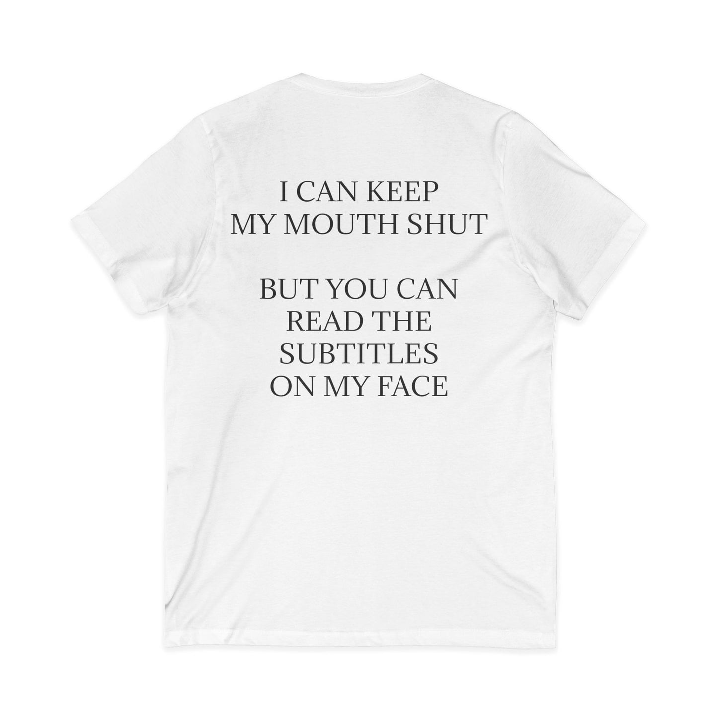Subtitles Unisex Short Sleeve V-Neck Tee