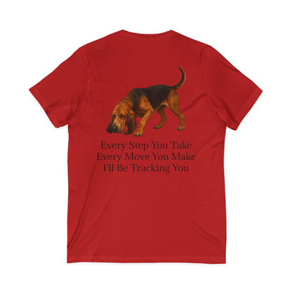 Tracking You Unisex Short Sleeve V-Neck Tee