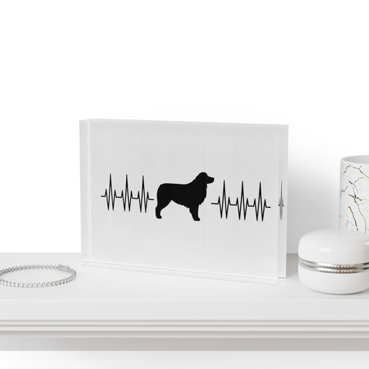 My Heart Beats For Aussies Acrylic Photo Block