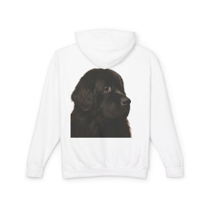 Newfie Head Unisex Lightweight Hoodie