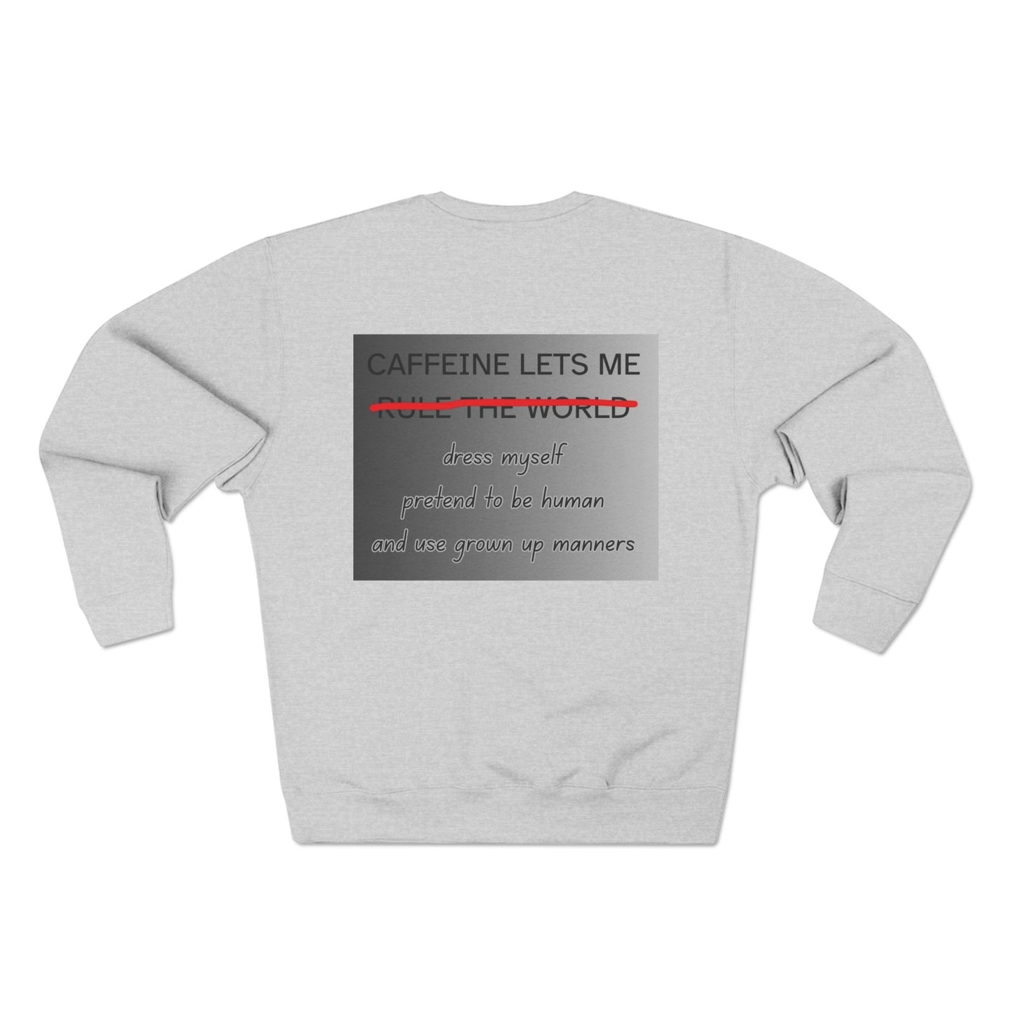 Caffeine Lets Me Unisex Crewneck Sweatshirt