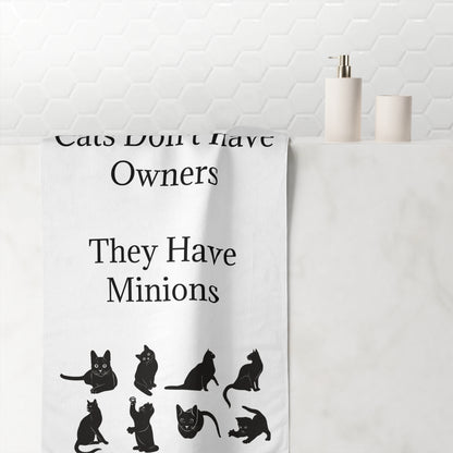 Cat Minions Mink-Cotton  Beach Towel