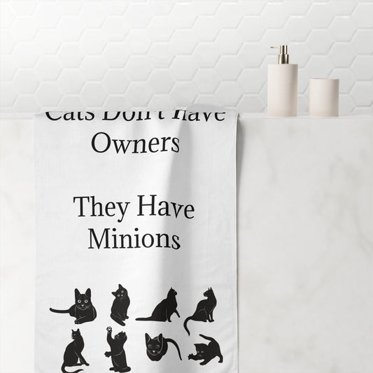 Cat Minions Mink-Cotton  Beach Towel