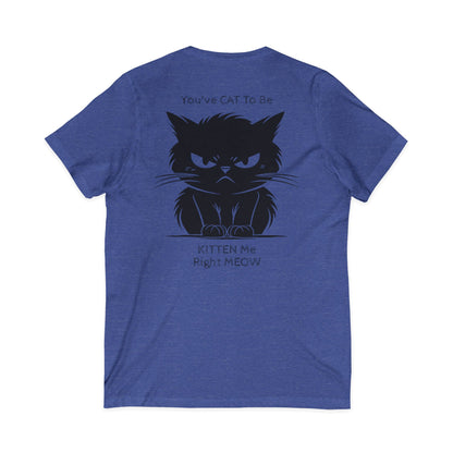 KITTEN Me Unisex Short Sleeve V-Neck Tee