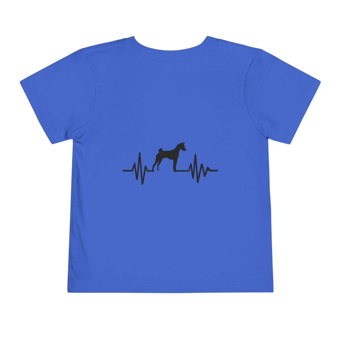 My Heart Beats For Basenjis Toddler Unisex Short Sleeve Crewneck Tee