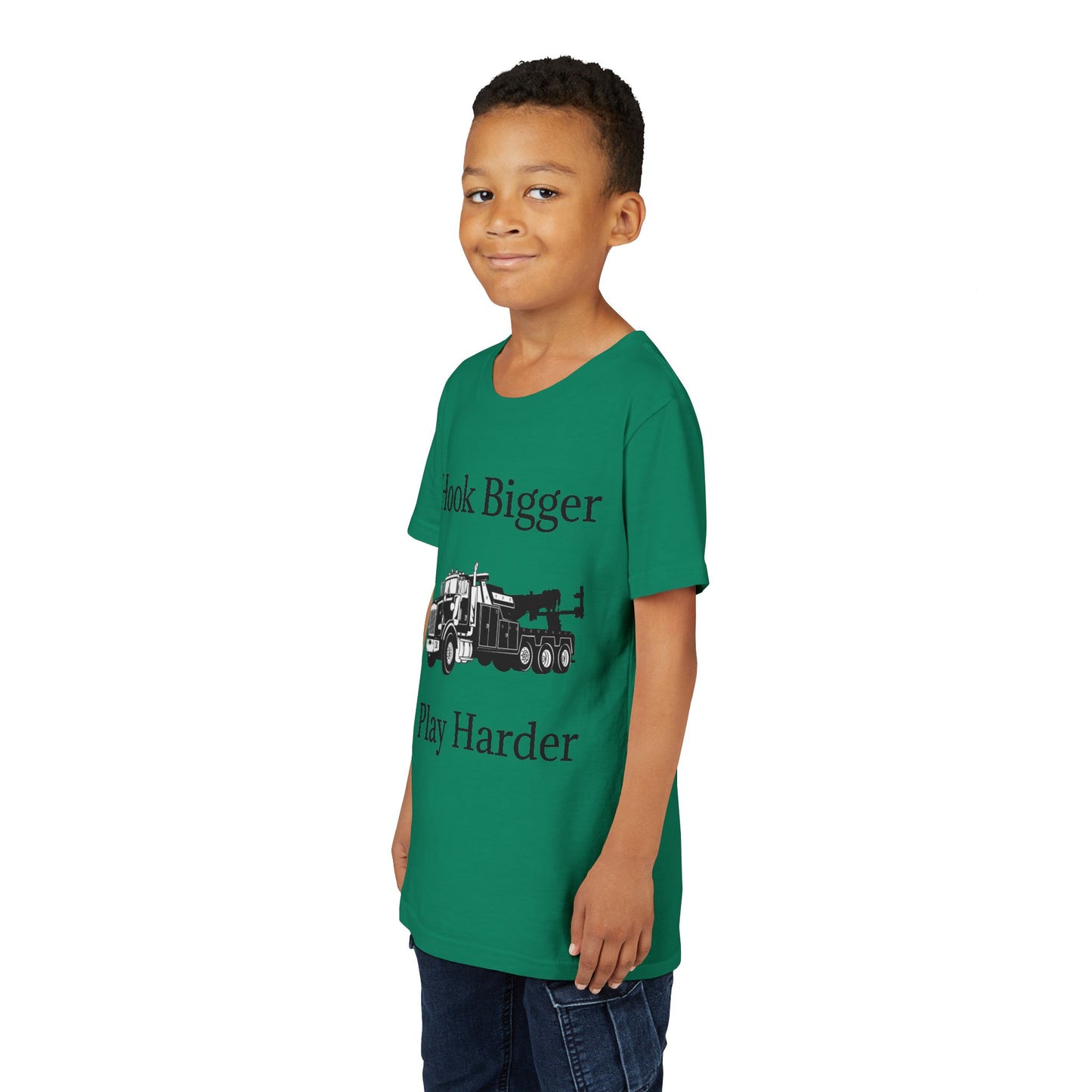 Hook Bigger Youth Unisex Short Sleeve Crewneck Tee