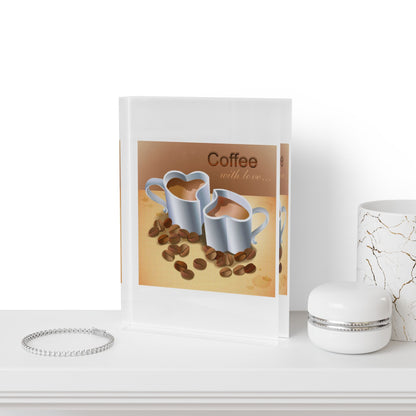 Coffee With Love Acrylic Photo Block
