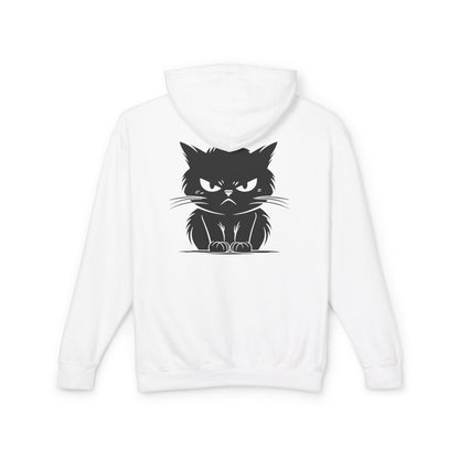 Angry Cat Unisex Lightweight Hoodie