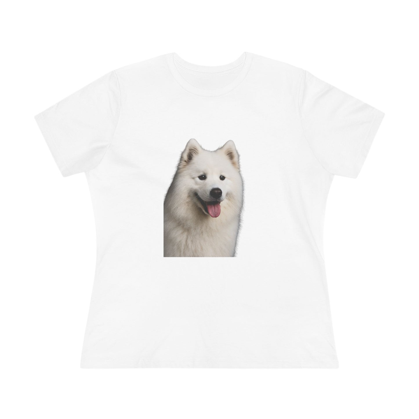 Samoyed Head Women's Short Sleeve Crewneck Tee