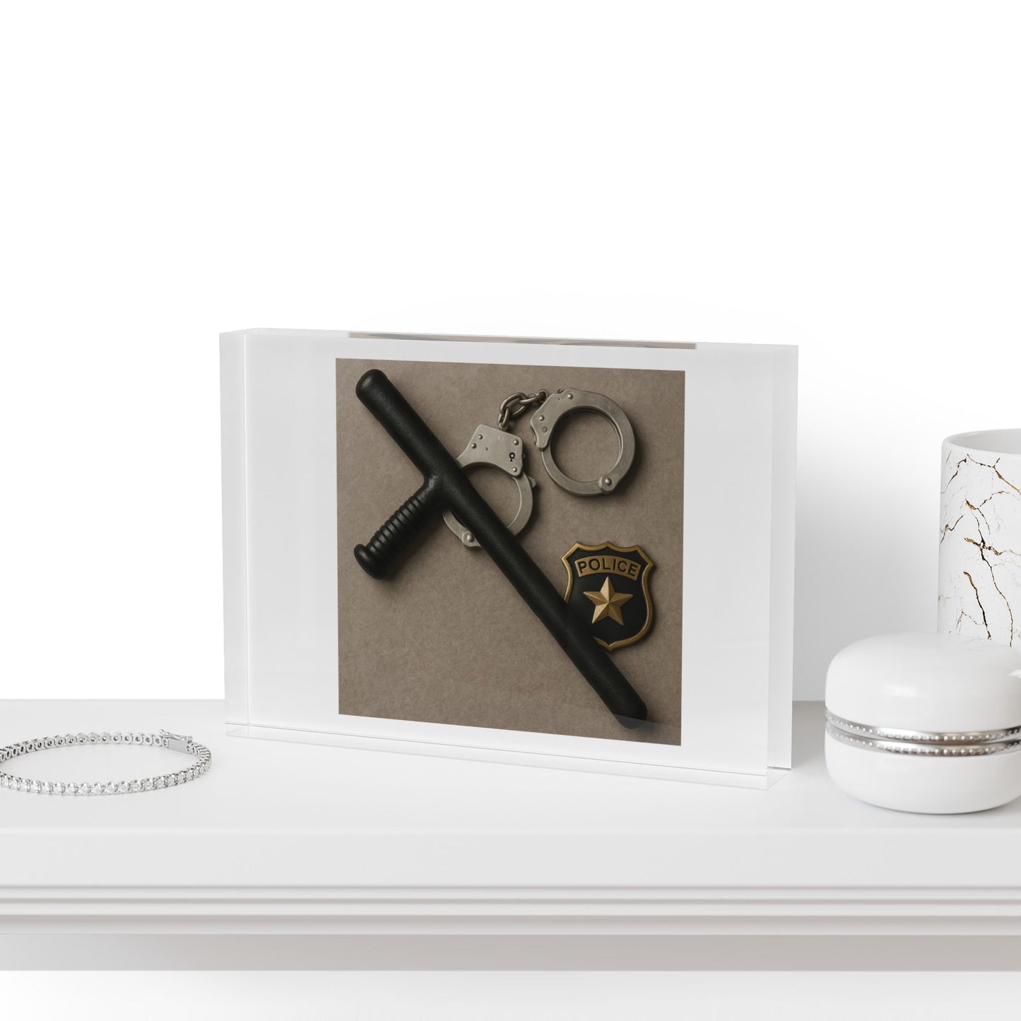 Law Enforcement Appreciation Acrylic Photo Block