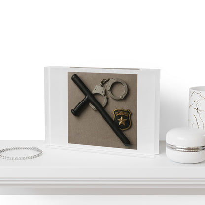 Law Enforcement Appreciation Acrylic Photo Block
