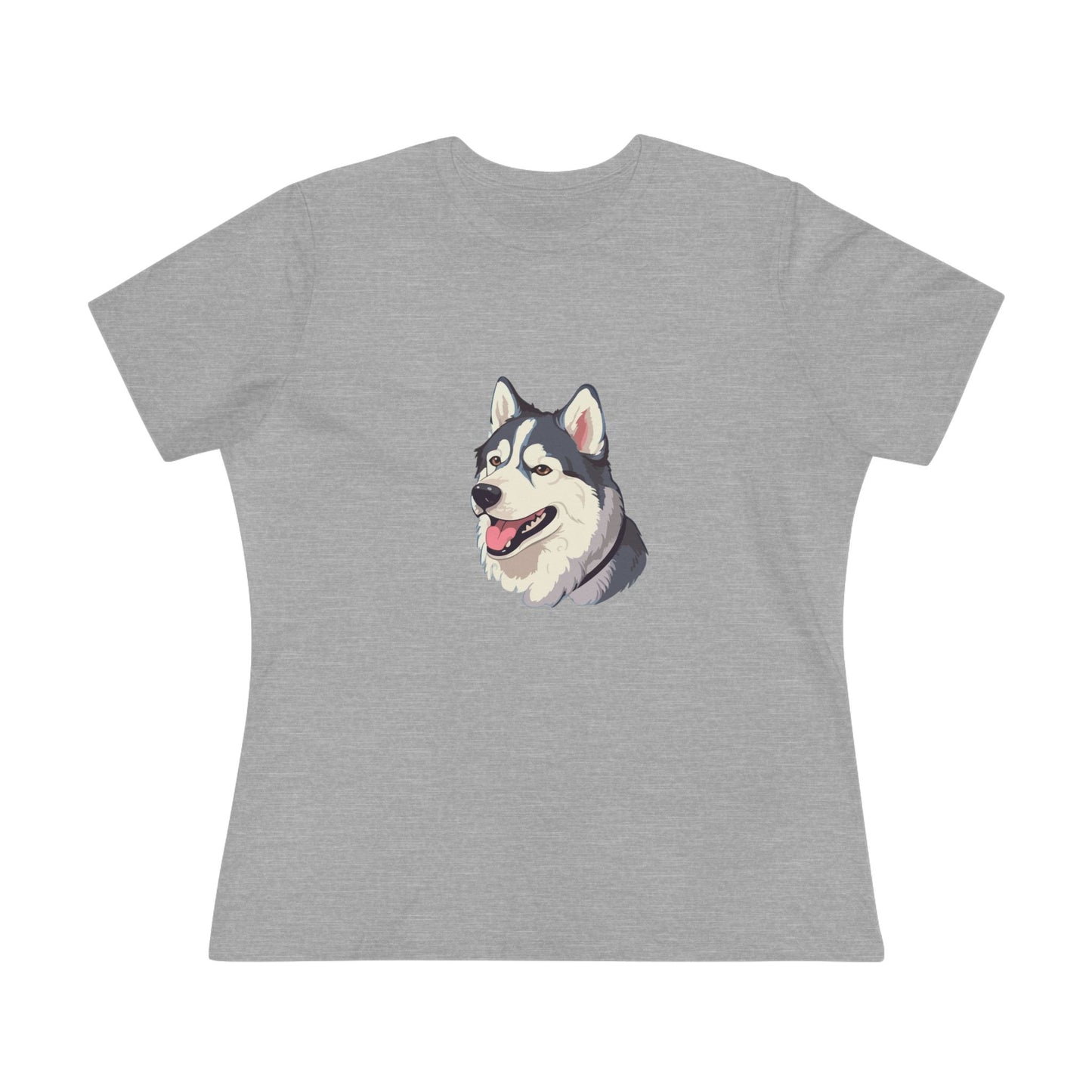 Malamute Head Women's Short Sleeve Crewneck Tee