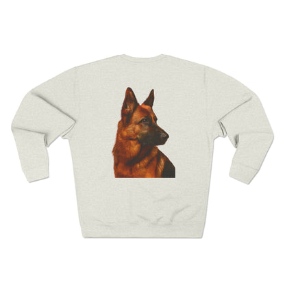 German Shepherd Head Unisex Crewneck Sweatshirt