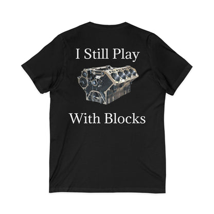Play With Blocks Unisex Short Sleeve V-Neck Tee