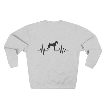 My Heart Beats For Basenjis Unisex Crewneck Sweatshirt