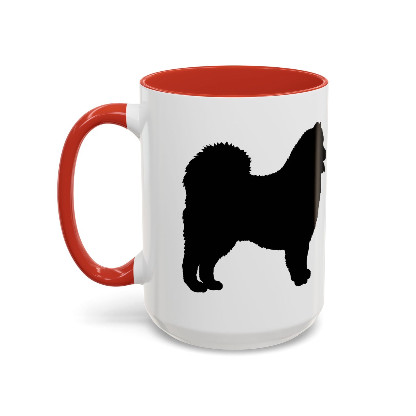 Samoyed Silhouette 2-Tone Coffee Mug