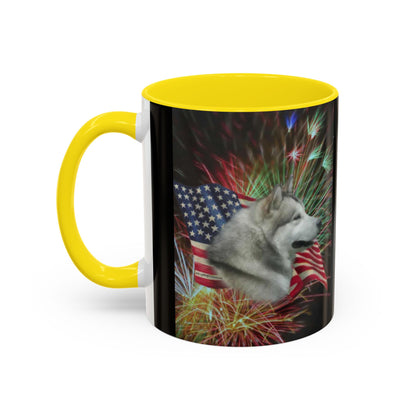 American Malamute 2-Tone Coffee Mug