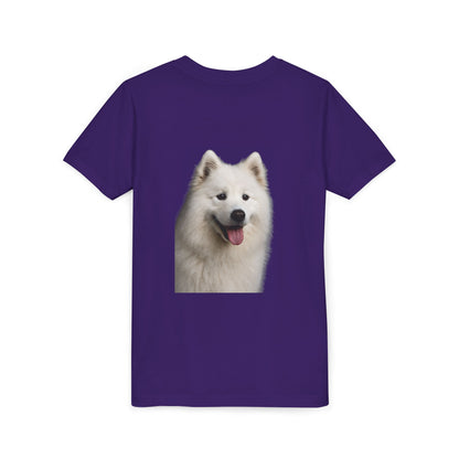 Samoyed Head Youth Unisex Short Sleeve Crewneck Tee