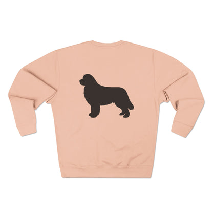 Newfie Silhouette Unisex Crewneck Sweatshirt