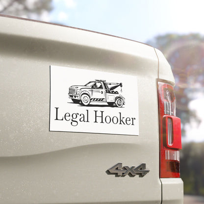 Legal H**ker Wheel Lift Tow Truck Indoor/Outdoor Magnet