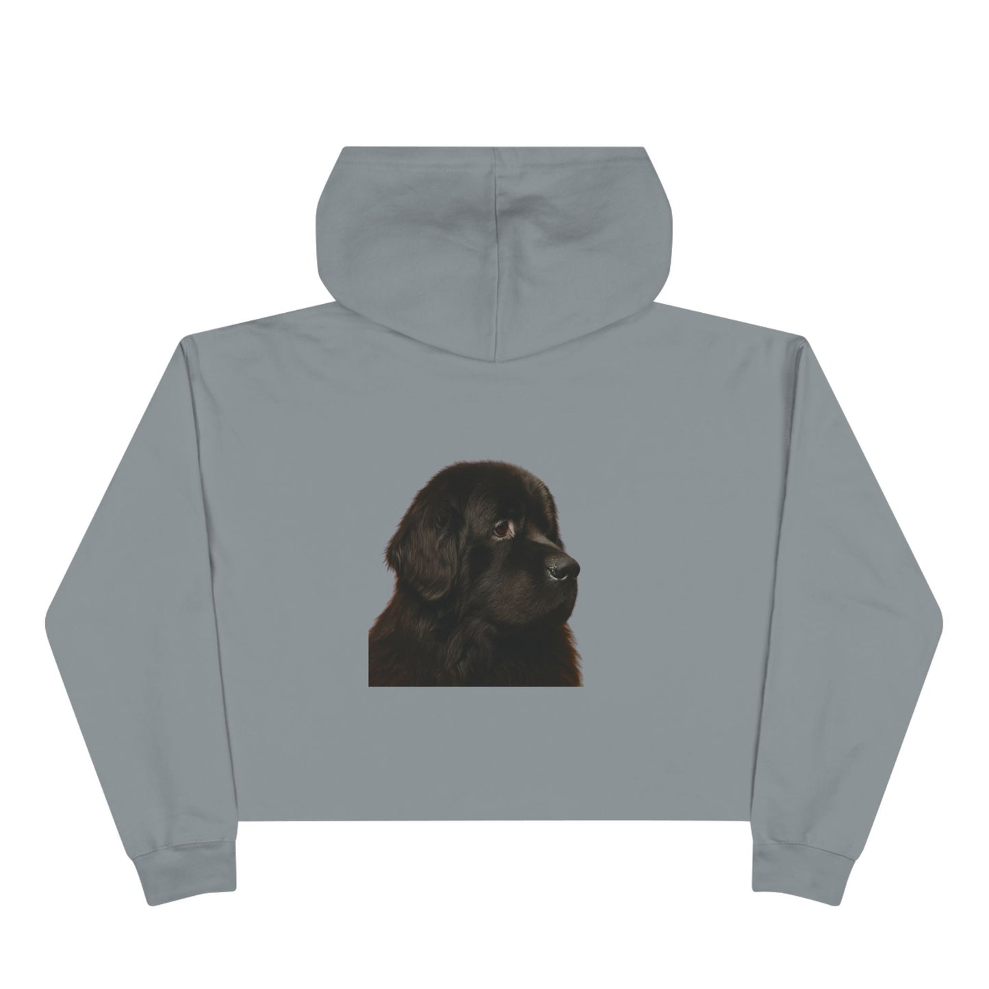 Newfie Head Women's Crop Hoodie