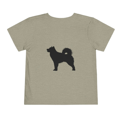 Malamute Silhouette Toddler Unisex Short Sleeve Crewneck Tee