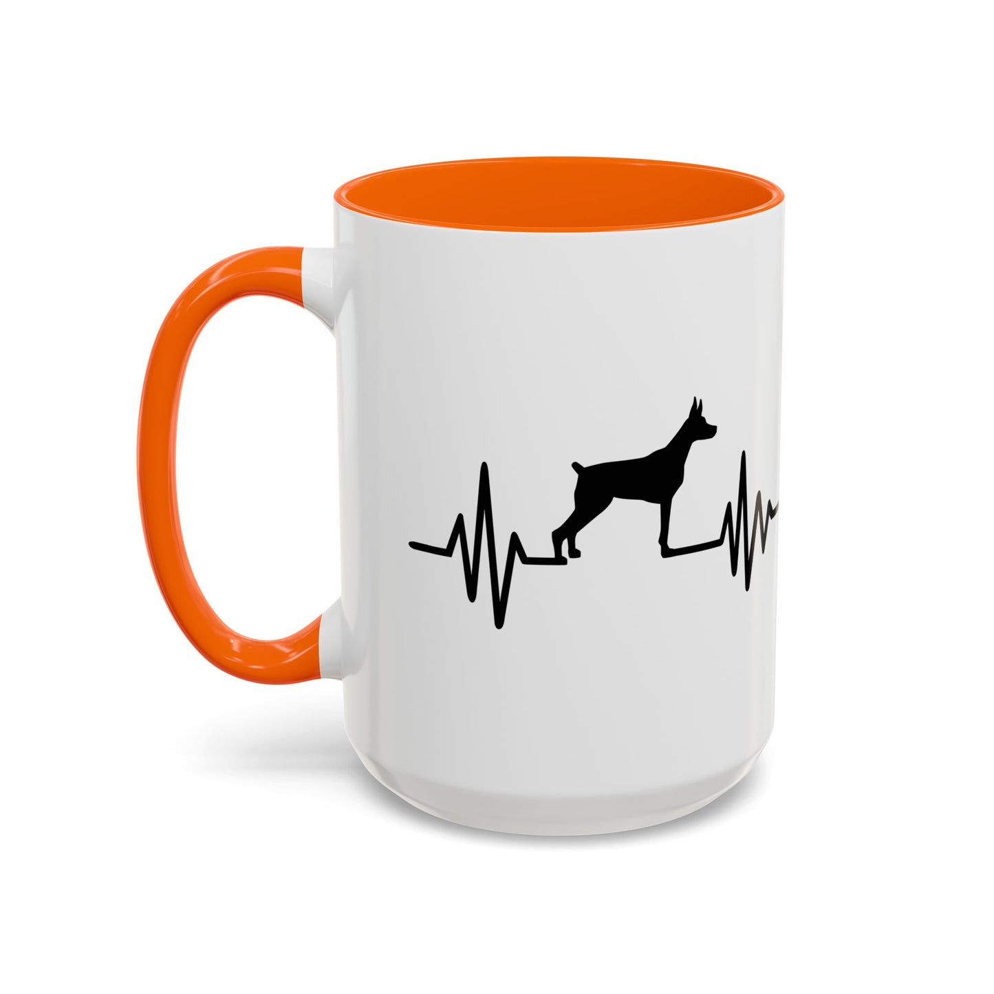 My Heart Beats For Dobermans 2-Tone Coffee Mug