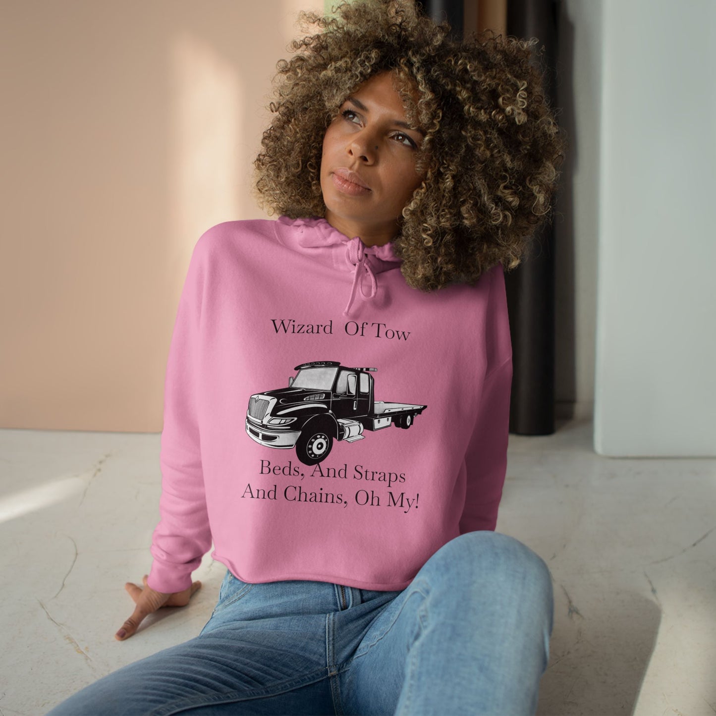 Wizard Of Tow Women's Crop Hoodie