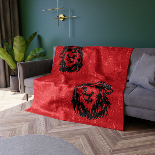 Santa Paws Malamute Crushed Velvet Blanket
