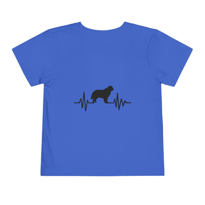 My Heart Beats For Newfies Toddler Unisex Short Sleeve Crewneck Tee