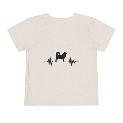 My Heart Beats For Malamutes Toddler Unisex Short Sleeve Crewneck Tee