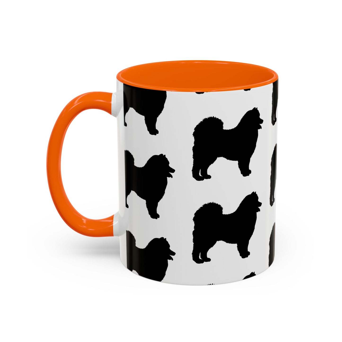 Samoyed Silhouette 2-Tone Coffee Mug