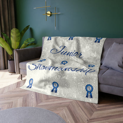 Junior Showmanship Crushed Velvet Blanket