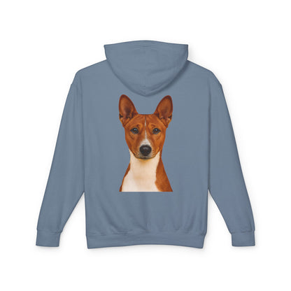 Basenji Head Unisex Lightweight Hoodie