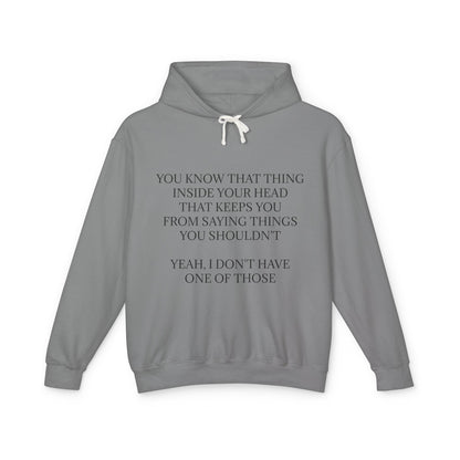 No Filter Unisex Lightweight Hoodie