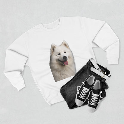 Samoyed Head Unisex Crewneck Sweatshirt