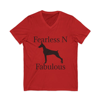 Fearless N Fabulous Unisex Short Sleeve V-Neck Tee