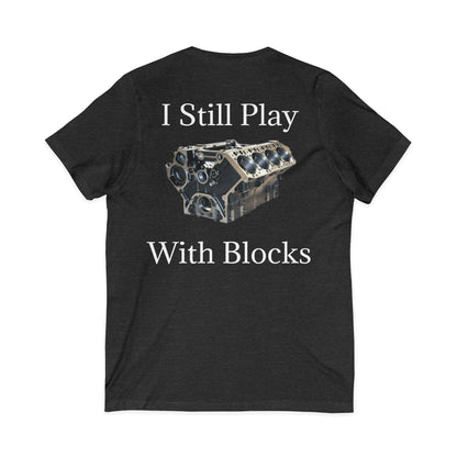 Play With Blocks Unisex Short Sleeve V-Neck Tee